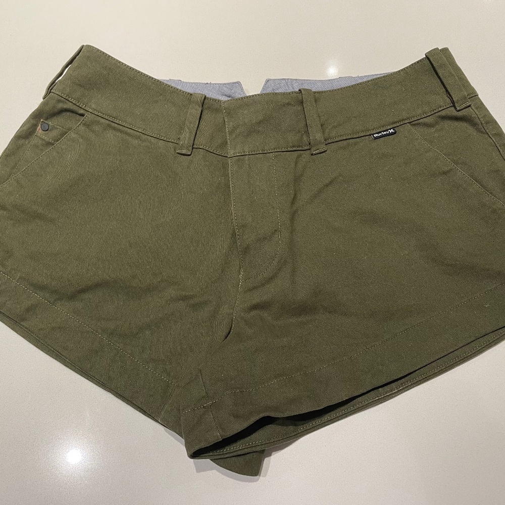Hurley Green Khaki Shorts